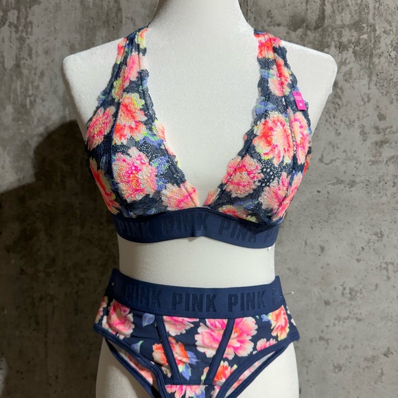 PINK Victoria's Secret Other - NWT PINK Victoria's Secret Floral bralette and underwear set size medium